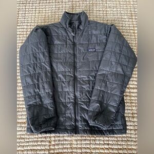 Patagonia Boys Youth XXL Nano Puff Forge Gray 16-18 Puffer Jacket Coat